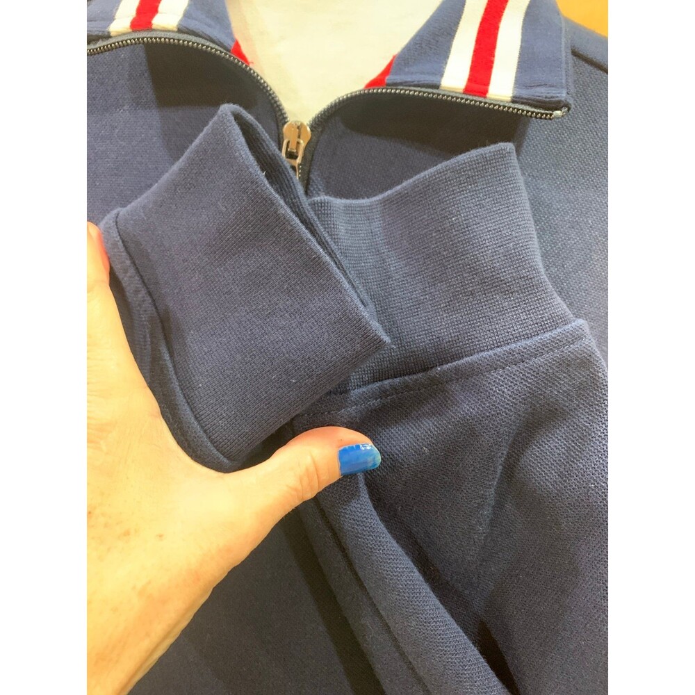 Ralph Lauren High Neck 1/4 Zip Sweater Size M Acrylic Blue LIKE NEW - Picture 5 of 9